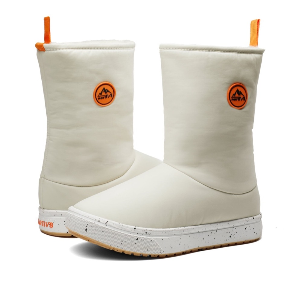 NEW NORTIV 8 Women's Lightweight INSULATED Snow Winter SKI Boots BEIGE SIZE 9